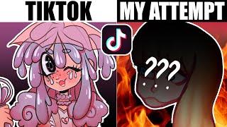 TRYING EVERY TIKTOK ART CHALLENGE