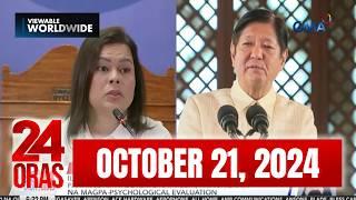 24 Oras Express: October 21, 2024 [HD]