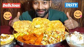 Delicious And Tasty Homemade Pakwan Bhelpuri Chili Potato Dahi Kachori Mukbang | Chatora ki duniya