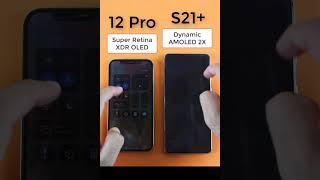 Super Retina XDR OLED vs Dynamic Amoled 2X #120hz #Shorts