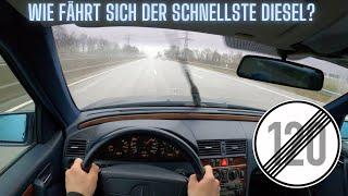 POV | Mercedes C250 Turbodiesel W202 | Fahreindruck auf der Autobahn