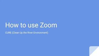 How to Use Zoom | CURE's Guide