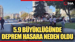 Malatya'daki 5.9 Büyüklüğünde Deprem Hasara Neden Oldu