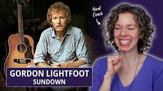 Vocal Coach's First-Time Reaction to Gordon Lightfoot feat. the song "Sundown"