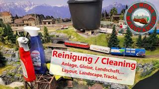 Das betrifft fast jeden Modellbahner! Reinigung der Anlage Gleise Oberleitung - Modelleisenbahn H0