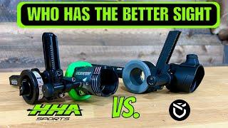 WHO HAS THE BEST BOW SIGHT || DIALED ARCHERY VS. HHA RYZ