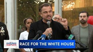 Leonardo DiCaprio, Kerry Washington, Robert De Niro rally for Kamala Harris in Philadelphia