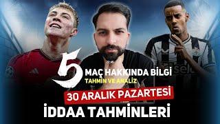 30 ARALIK PAZARTESİ İDDAA TAHMİNLERİ @baytahmintv