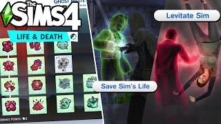 The Sims 4 Life & Death: ALL 35 NEW GHOST ABILITIES & FEATURES