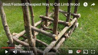 Best/Fastest/Cheapest Way to Cut Limb Wood