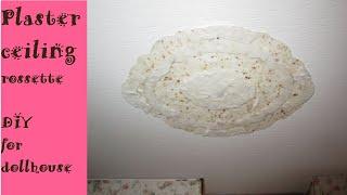 Plaster ceiling rosette home made in miniature