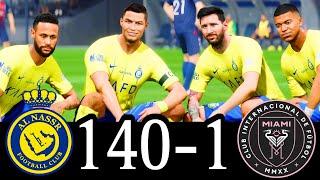 FC 24- MESSI RONALDO NEYMAR & MBAPPE | ALL STARS | Al Nassr 140-1 INTER MIAMI #fc25