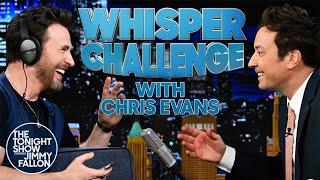 Whisper Challenge with Chris Evans | The Tonight Show Starring Jimmy Fallon