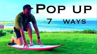 Different Pop Up For Beginner To Intermediate Surfers | Common Pop Up Techniques | Pop Up Cheat