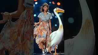 A woman merges with the Pelicans on AGT #missuniverse #dance #agtauditions#agt