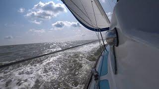 Sailing around Britain Ep15 Lowestoft to Pin Mill The final passage with homecoming thunderstorms