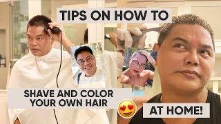 How to Shave and Color Your Own Hair | Jing Monis Vlogs