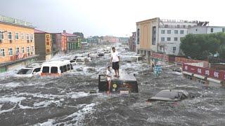 Chaos in China and Thailand! Real images of the damage from typhoon super yagi and Water flow