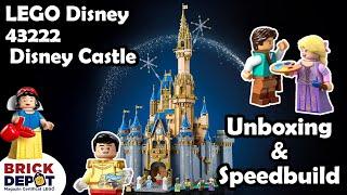 LEGO Disney 43222 Disney Castle Unboxing & Speedbuild/Timelapse