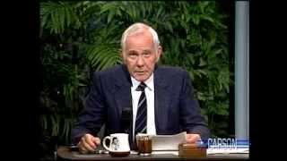 Johnny Carson: Hilarious Phrases You'll Never Hear, Tonight Show 1989