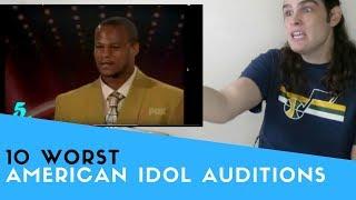 Voice Teacher Reacts to American Idol - Ten Worst Singers Ever