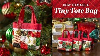 How To Make A Tiny Tote Bag | a Shabby Fabrics Tutorial