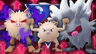 *BUFFED* FULL MANKEY EVOLUTION LINE MAKES OPPONENTS RAGE IN THE GO BATTLE LEAGUE!