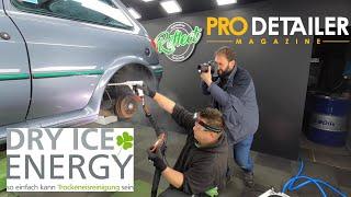 Dry Ice cleaning magazine feature with Bert from Pro Detailer Magazine - behind the scenes