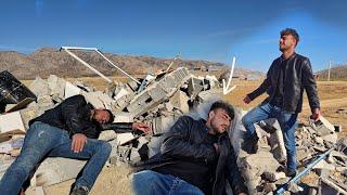 **"Khan's men suddenly attack Amir's house: Will he stop construction to save his family?!"**