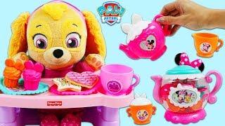 Paw Patrol Baby Skye Hosts a Tea Party!