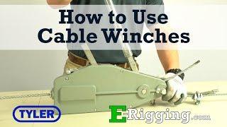 How to Operate a Manual Cable Winch - Tyler Tool Manual Cable Winches