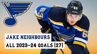 Jake Neighbours (#63) All 27 Goals of the 2023-24 NHL Season