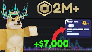 Turning $2,000,000 Robux into REAL MONEY with Roblox Devex