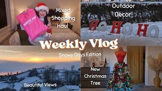 Weekly Vlog Snowy Days  Outdoor Decor & a Mixed Haul from Shein WhiteFox & F&F 