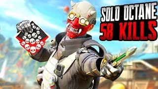 SOLO PRO OCTANE 58 KILLS WITH MOVEMENT WAS ABSOLUTELY INSANE IN THREE GAMES (Apex Legends Gameplay)