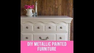 DIY Metallic Painted Furniture - Pearl Effects Tutorial