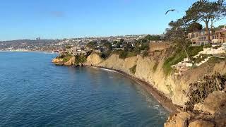 La Jolla Cove Beach Ambiance with Relaxing Ocean Wave Sounds - Soothing Nature Sounds of San Diego