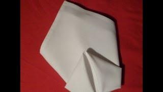 How To Fold Napkins - Cone Fold (Napkin Folding)