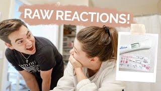 Finding Out We're PREGNANT! (Our REAL & RAW reactions seeing a positive pregnancy test together)