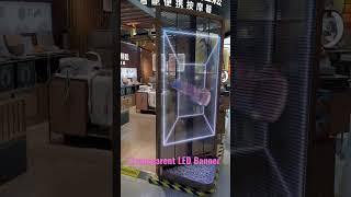 P2.8 Transparent LED Banner Display #nseledcloud #nseled #nseledeurope