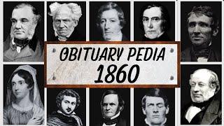 Famous People We've Lost in 1860 - Obituary in 1860