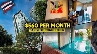 $560 Luxury Bangkok Condo Tour - The Room Phra Khanong