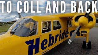 The wee Scottish airline with only one aircraft! Flying Oban to Coll with Hebridean Air Services.