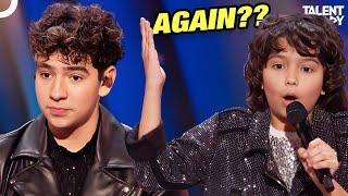 Simon Cowell Interrupts Menudo, Says “Try Again!" | America's Got Talent