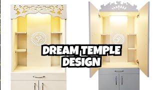 Stunning forestry white mandir for your Dream Home pooja Temple