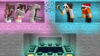 Minecraft Manhunt Race Boys VS Girls REMATCH