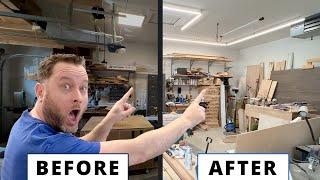 Upgrade Your Garage Woodworking Shop in 24 HOURS with Flexfire LED Lighting!