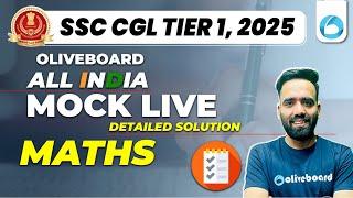 Oliveboard 1 - 2 March SSC CGL Maths Mock Test 2025 With Solutions