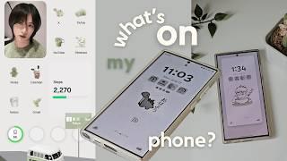 what's on my phone??  2024, new wallpapers, one ui 6.1, android 14, widgets, apps