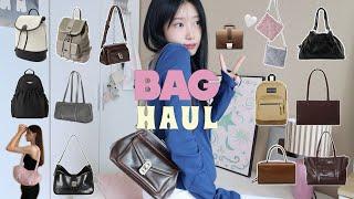 BAG HAUL. 봄•새학기 준비 뉴가방—̳͟͞͞ 갓성비 가방부터 2~30만원 대 가방까지! 보부상백 미니백 키링•• (가방이벤트! 광고x)